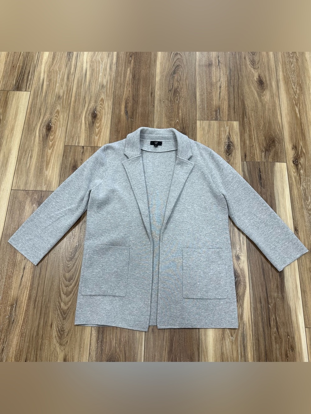 J. Crew 365 Merino Wool Blend Open Front Sweater Blazer Jacket, Women’s Medium